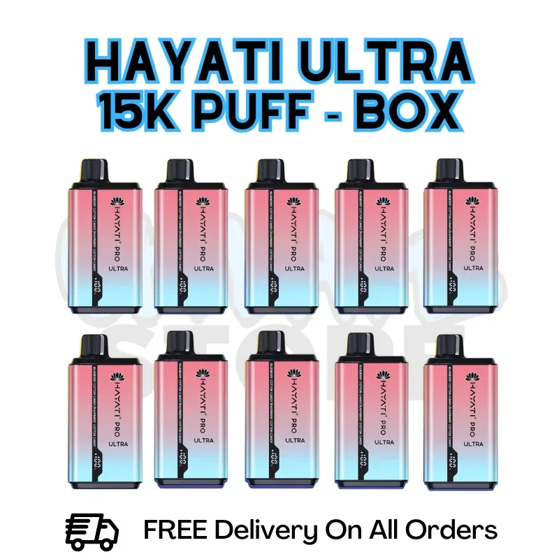 Blueberry Cotton Candy Hayati Pro Ultra 15K Puffs Box Of 10