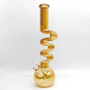 Fortune - 18" 7mm Electroplated Zig-Zag Zong Bong