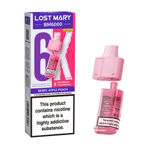 Berry Apple Peach Lost Mary BM6000 Refill Pack