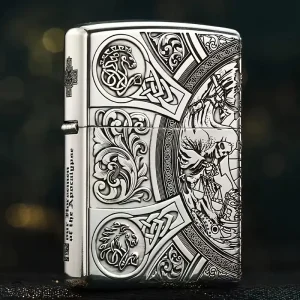 Vintage Celtic Knight Lighter Case