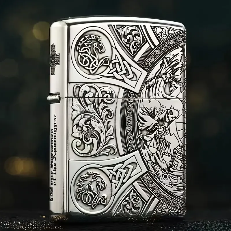 Vintage Celtic Knight Lighter Case