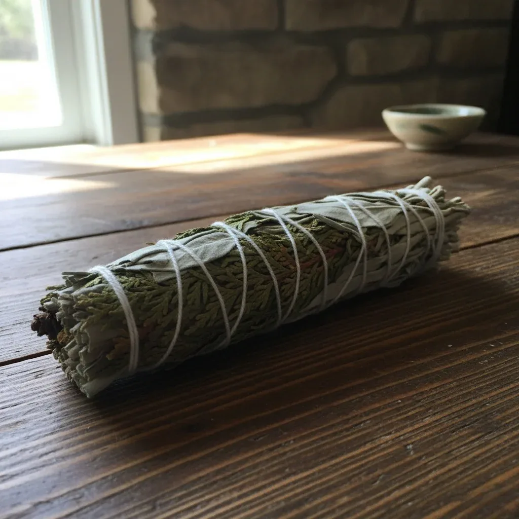 4" White Sage & Cedar Smudge Stick