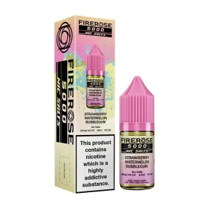 Strawberry Watermelon Bubblegum Nic Salt By Elux Firerose