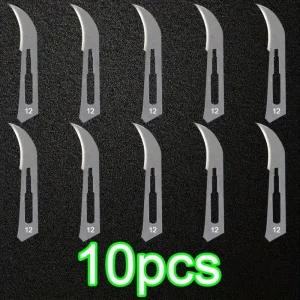 No. 12 Industrial Carbon Steel Blade - 10 pcs