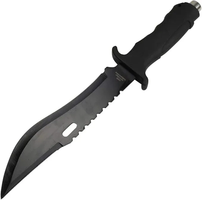 Defender-Xtreme - 13" Black Anodized Fixed Blade Hunting Knife - Image 2