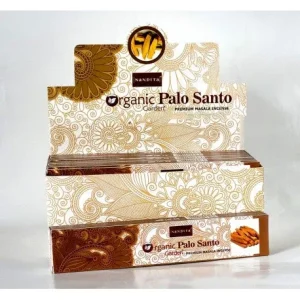 Nandita - Original Palo Santo Incense Natural & Organic Hand-rolled Masala Incense Sticks 15g