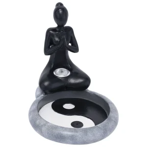Fujima - Yin Yang Yoga Backflow Cone Incense Burner 5.5"