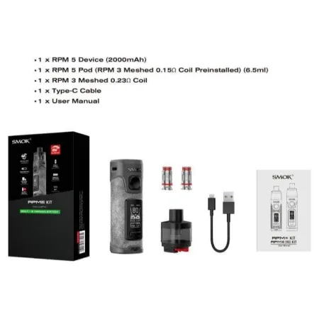 Smok RPM5 Pod Vape Kit - Free UK Delivery - Image 2