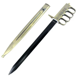 Defender - 18" Brass Short Sword w/ Sheath