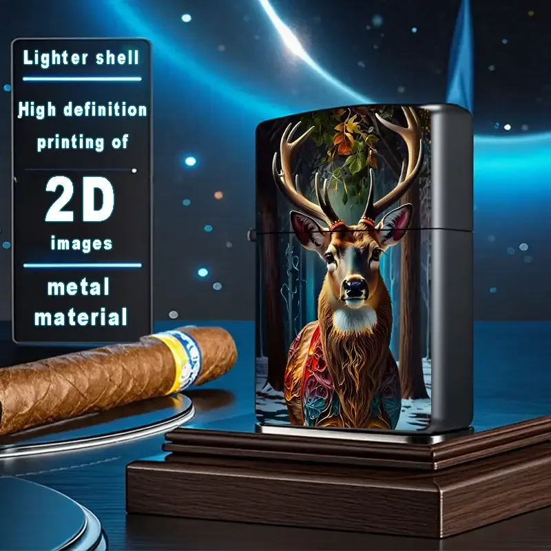 2D Retro Fantasy Deer Lighter Shell - Image 2