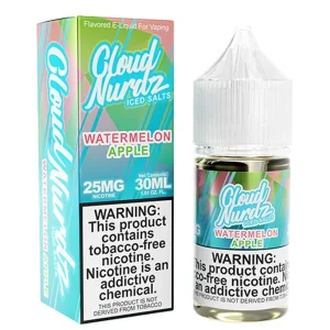 Cloud Nurdz Watermelon Apple Iced Nic Salt - (30mL)
