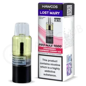 Strawberry Raspberry Cherry Ice Hawcos x Lost Mary Pro Max 7000 Refill Pack