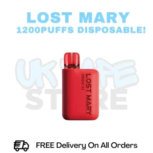 Red Cherry Lost Mary DM600 X2 1200Puff Disposable Vape Kit