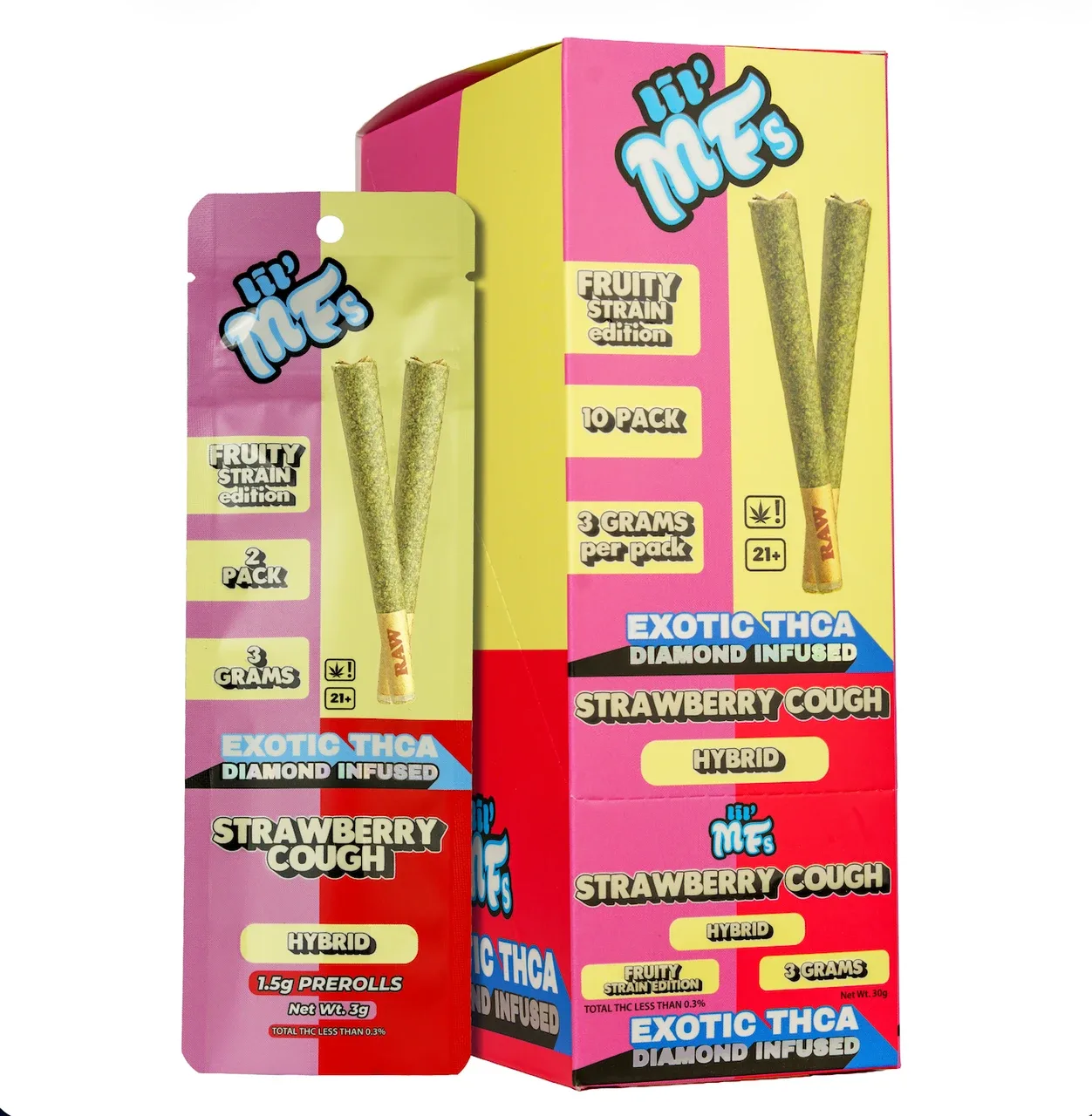 Lil MF Exotic THCA Diamond Infused Prerolls 3G