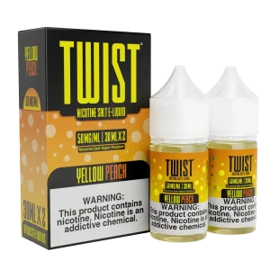 Yellow Peach Salt by Twist E-Liquid – 30mL x 2
