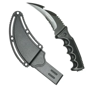 Hunt-Down - 8.5" All Black Talon Karambit Knife