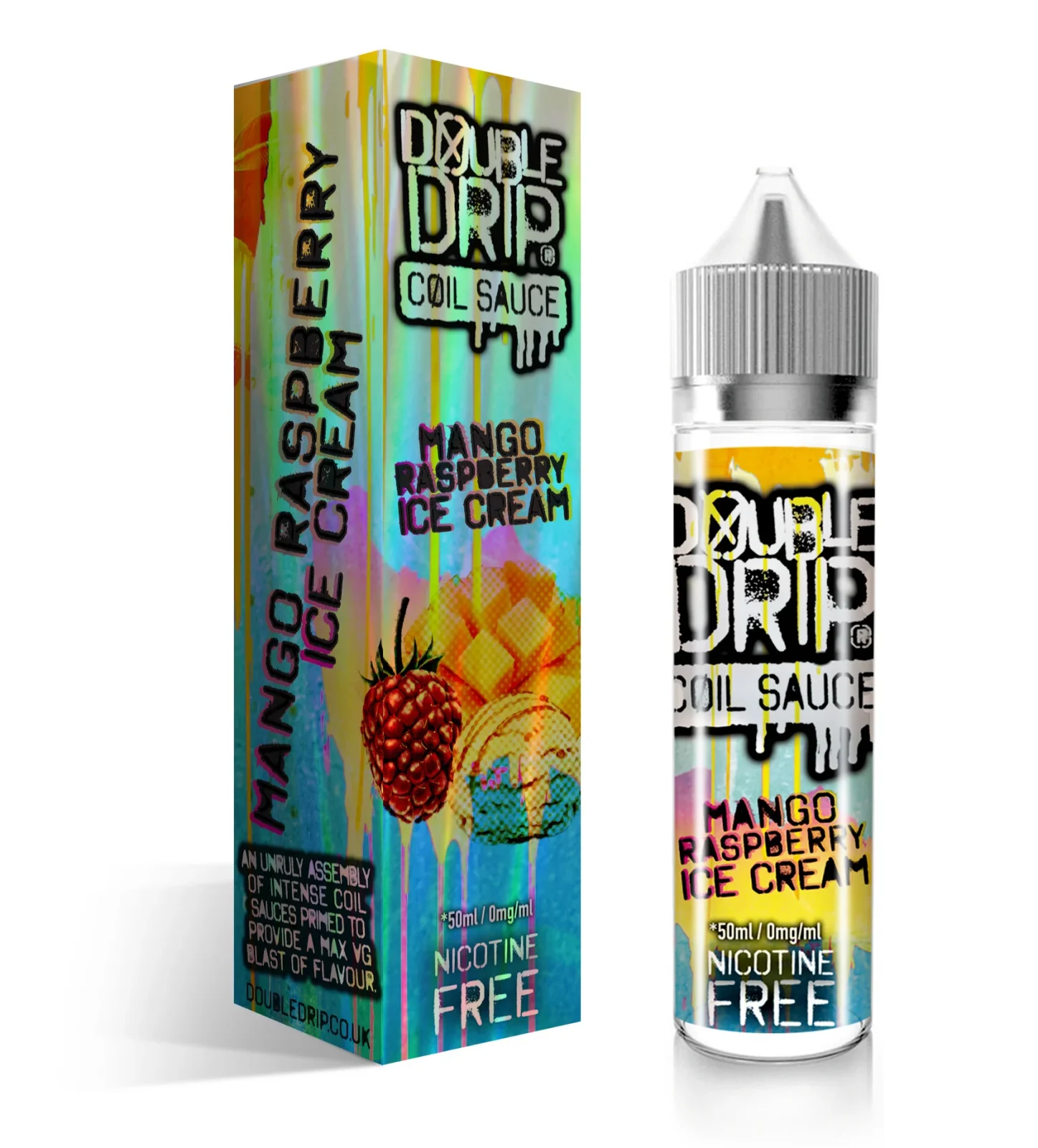 Double Drip Mango Raspberry Ice Cream Coil Sauce Shortfill 50ml