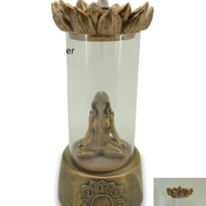 ZenN - Seven Chakra LED Backflow Incense Burner 4.1x4.1x8.9”