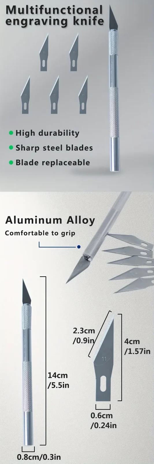 Aluminum Alloy Utility Knife - Image 2
