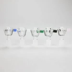 Crystal Diamond Bowl w/ Colour Handle