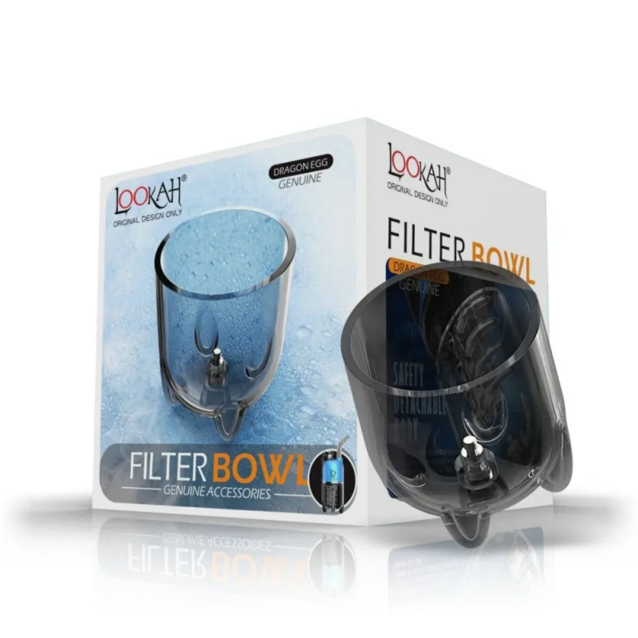 Lookah Dragon Egg Base Clear Black - Image 2