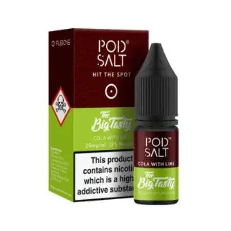 Pod Salts Fusions - Cola and Lime 10ml Nic Salt Eliquid