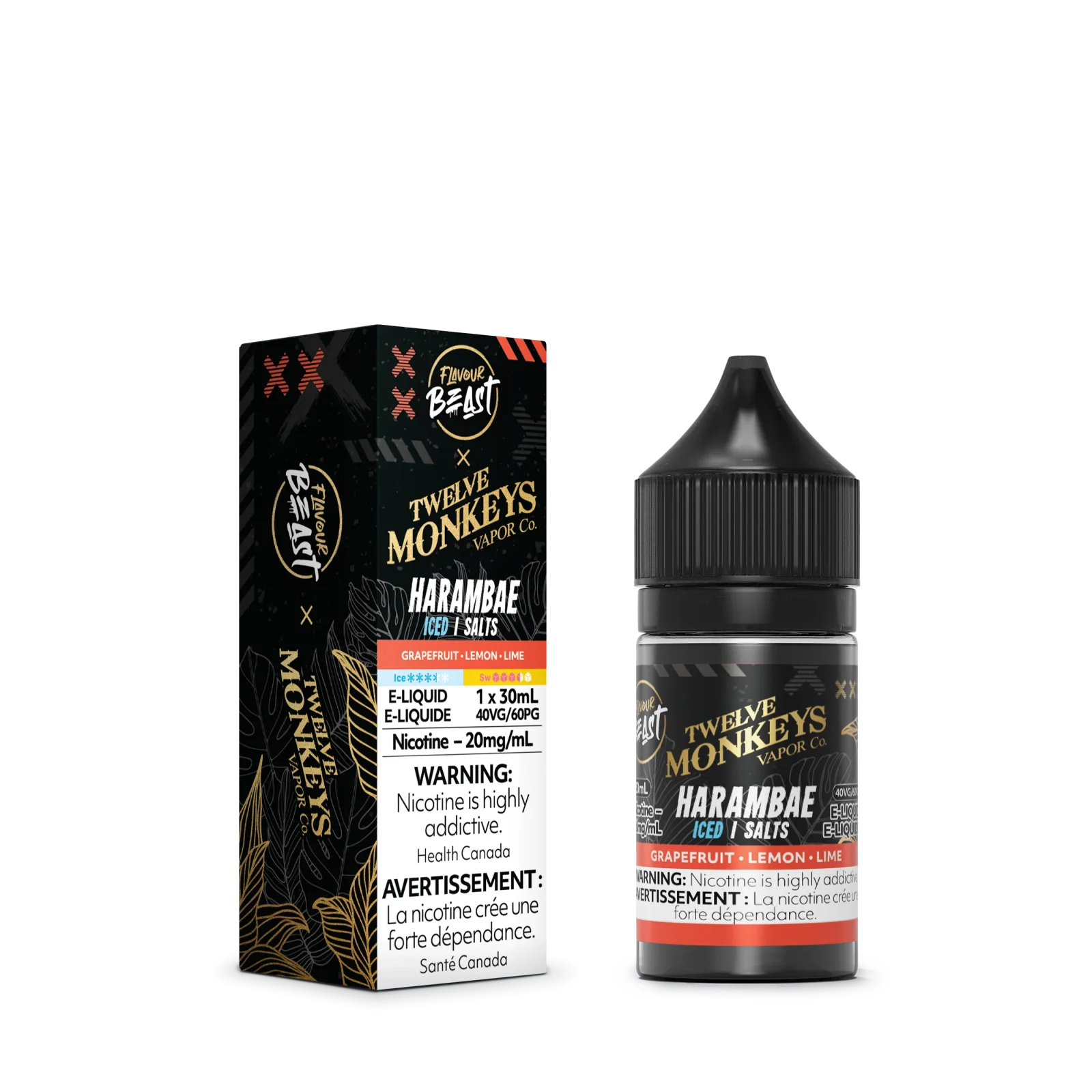Flavour Beast x Twelve Monkeys E-Liquid - Harambae Iced