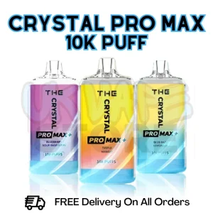 The Crystal Pro Max Plus 10K Bar 10000 Puff Vape WGA