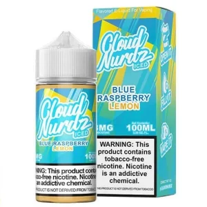 Cloud Nurdz Blue Raspberry Lemon Iced E-liquid - (100mL)