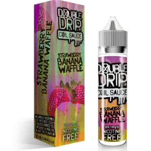 Double Drip Strawberry Banana Waffle Coil Sauce E-Liquid Shortfill 50ml
