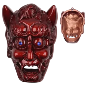 9″x6.5″ Demon Face Sai Holder - Red