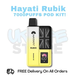 Banana ICE Hayati Rubik 7000 7K Puff Pod Kit - £6.99