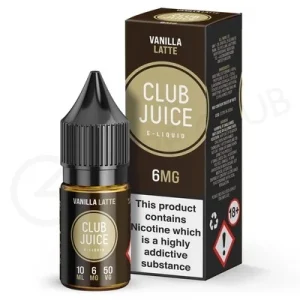 Vanilla Latte E-Liquid by Club Juice 50/50