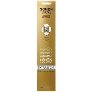 Gonesh Incense Sticks - Extra Rich Coconut
