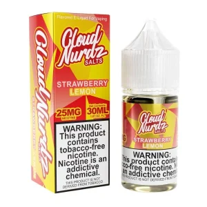 Cloud Nurdz Strawberry Lemon Nic Salt - (30mL)