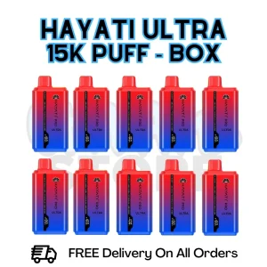 Watermelon Hubba Bubba Hayati Pro Ultra 15K Box Of 10