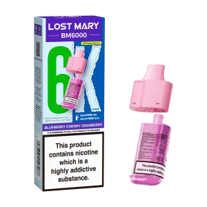 Blueberry Cherry Cranberry Lost Mary BM6000 Refill Pack