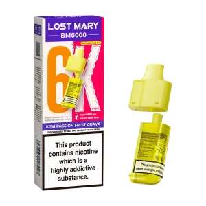 Kiwi Passion Fruit Guava Lost Mary BM6000 Refill Pack