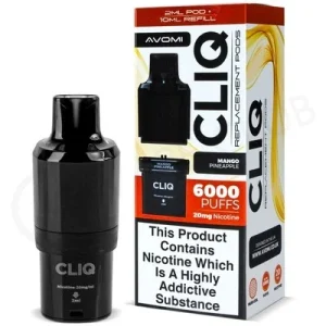 Mango Pineapple Avomi Cliq 6000 Puff Refill Pack