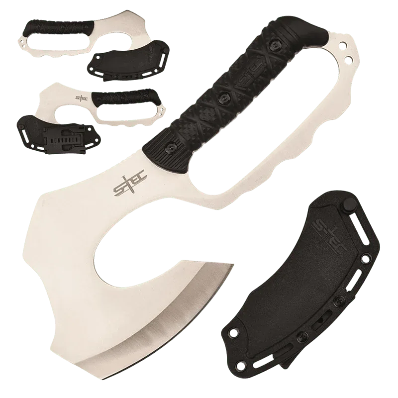 S-TEC 10.5″ Fixed Blade Full Tang Axe w/ ABS Sheath