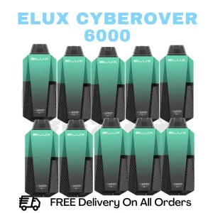 Menthol Elux CyberOver 6000 Box Of 10