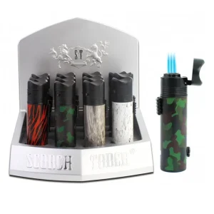 Scorch Torch - 4″ Marble Triple Flame Torch Lighter