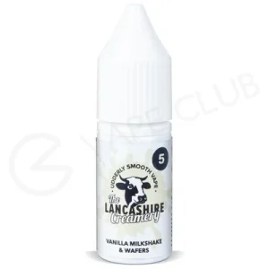 Vanilla Milkshake Wafers Nic Salt E-Liquid by The Lancashire Creamery