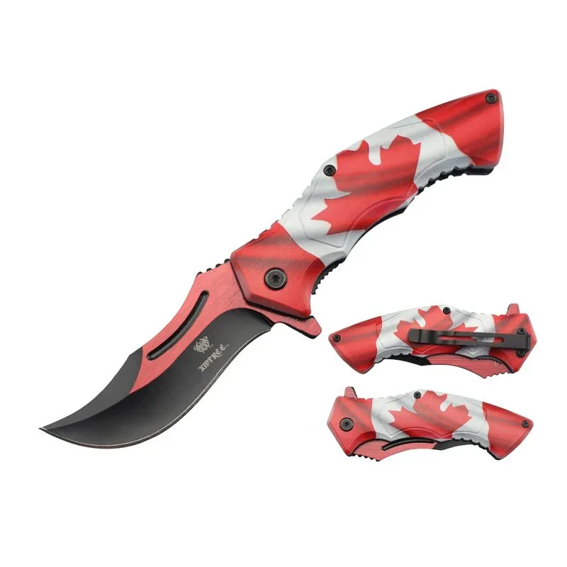 Xtreme - 8.07″ Oh Canada Foldable Pocket Knife