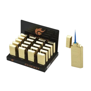 Click-It - Gold Single Flame Lighter