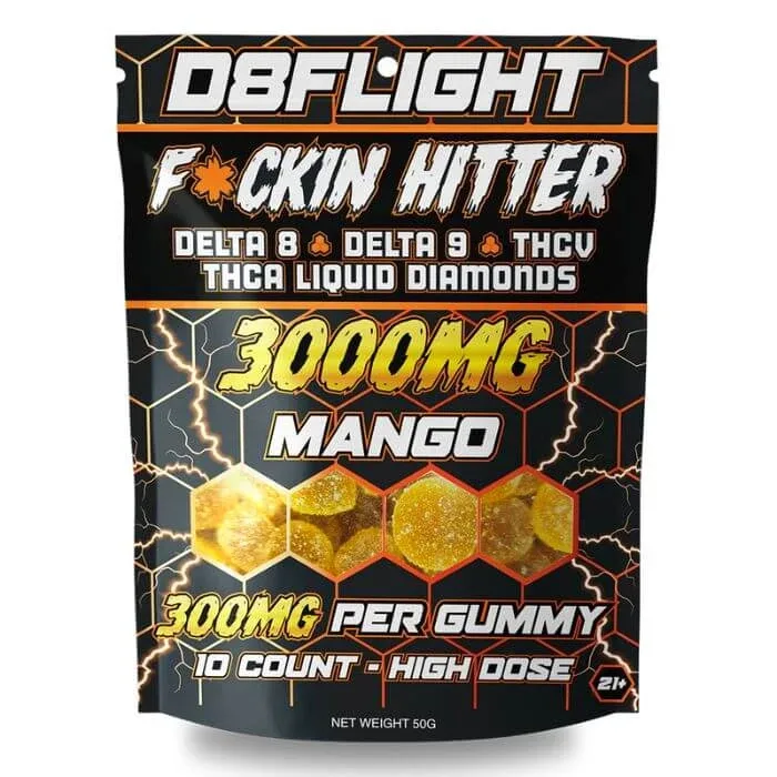 D8Flight F*ckin Hitter Gummies Bag
