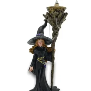 ZenN - Standing Witch Backflow Incense Burner 3.7x2.8x9”
