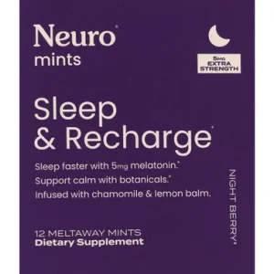 Neuro Mints Sleep & Recharge, Extra Strength | Neuro | 12ct (Final Closeout)