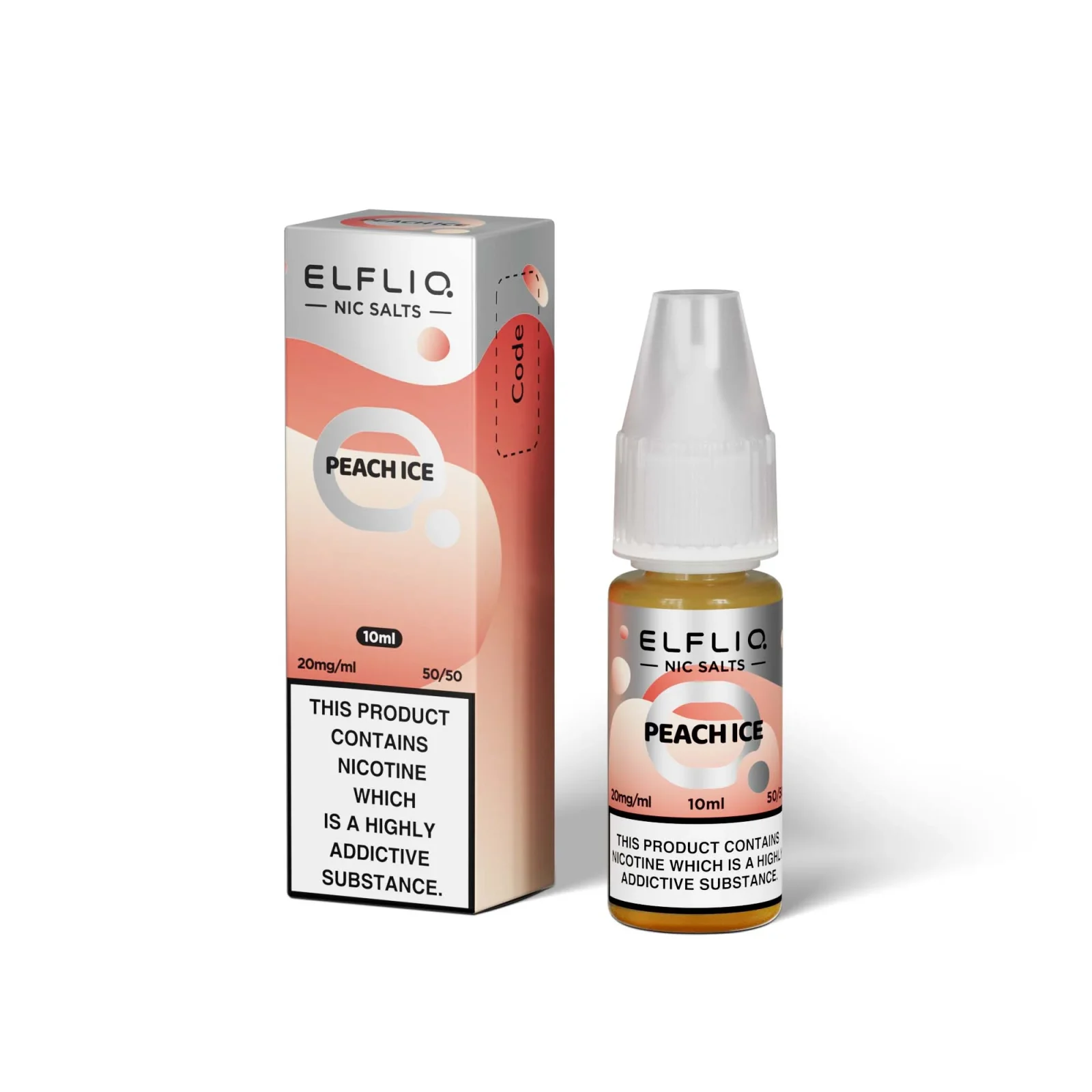 Peach Ice Nic Salt By Elfliq