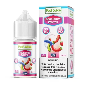 Sour Fruity Worms by Pod Juice Salt – 30mL